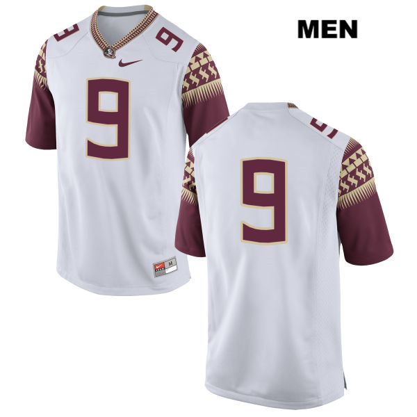 Men's NCAA Nike Florida State Seminoles #9 Jacques Patrick College No Name White Stitched Authentic Football Jersey RVU3569VN